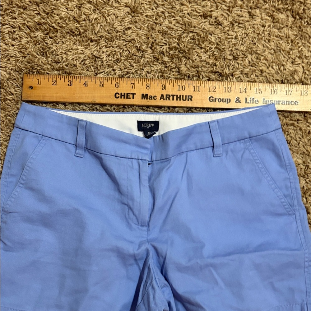 J. Crew Light Blue Cotton Chino Shorts - Picture 3 of 7